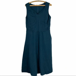 EShakti teal dress 16 or 1x with pockets. Sleeveless full skirt